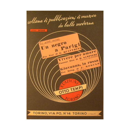 Un negro a Parigi ( fox trot ) - Vivere …