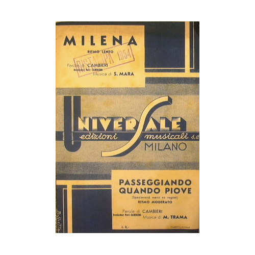 Milena ( ritmo lento ) - Passeggiando quando piove ( …