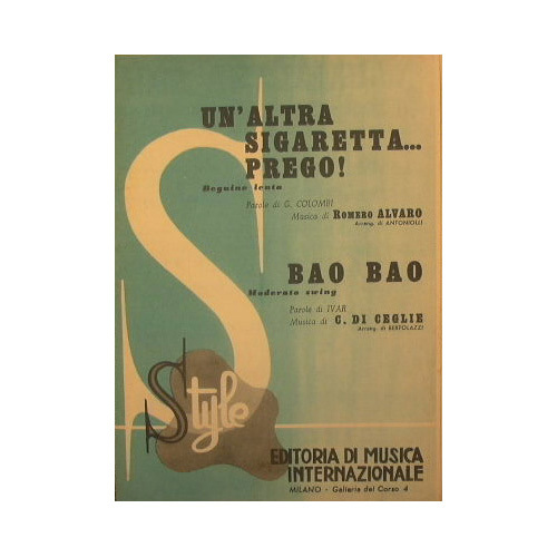 Un'altra sigaretta prego ( beguine lenta ) - Bao bao …