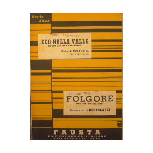 Eco nella valle ( blues per sax alto solista ) …