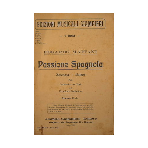 Passione Spagnola ( serenata bolero )