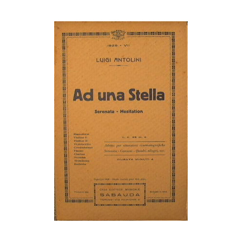 Ad una stella ( serenata hesitation ) ( tempo di …