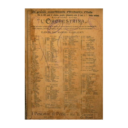 I pescatori di Perle ( pot pourri ) ( largo …