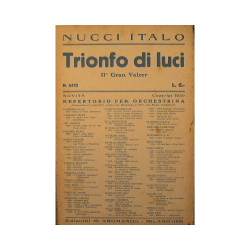 Trionfo di luci ( valzer brillante ) ( moderato )