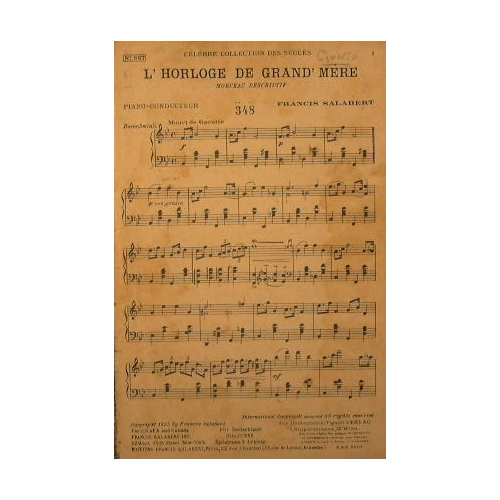 L'Horologe de Grand Mere ( morceau descriptif ) ( mouvt …