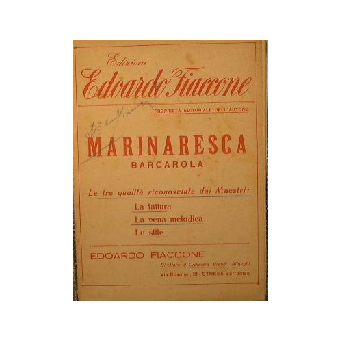 Marinaresca ( barcarola )