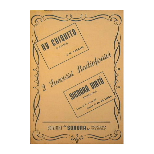 Ay chiquito ( samba ) - Signora Virtù ( beguine …