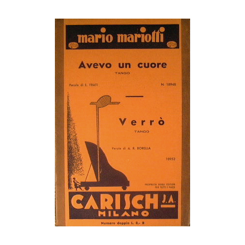 Avevo un cuore ( tango ) - Verrò ( tango …