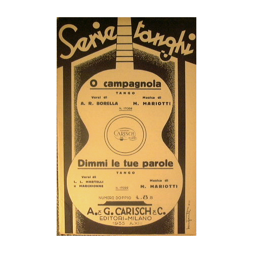 O campagnola ( tango ) - Dimmi le tue parole …