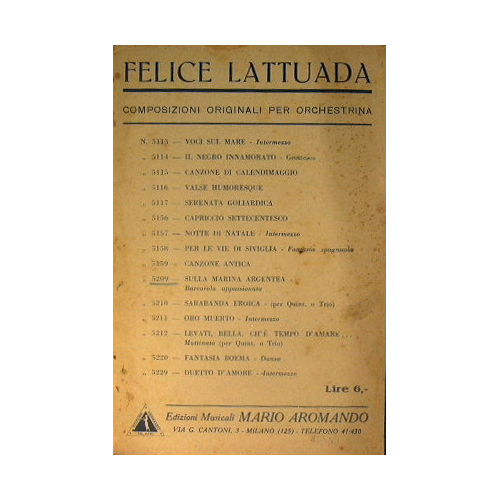 Sulla marina argentea ( barcarola appassionata )