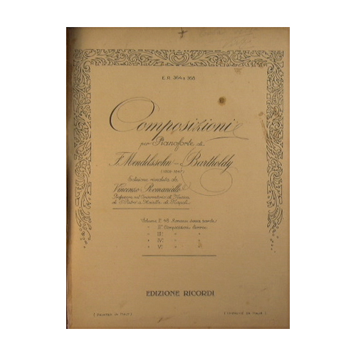 Composizioni per pianoforte