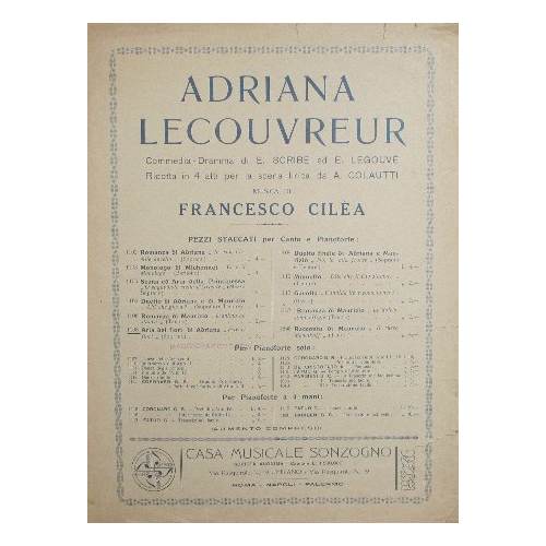 Adriana Lecouvreur. Aria dei fiori di Adriana