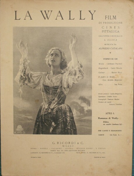 La Wally. Ebben, ne andrò lontana