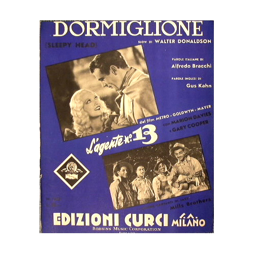 Dormiglione (Sleepy Head). Slow di Walter Donaldson