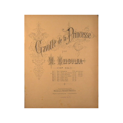 Gavotte de la Princesse. Op 334.