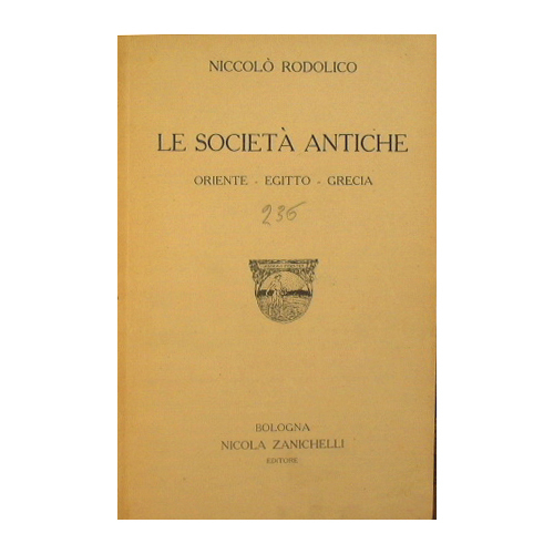 Le società antiche