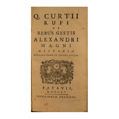 Q. Curtii Rufi de rebus gestis Alexandri Magni historia