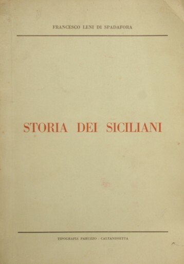 Storia dei Siciliani