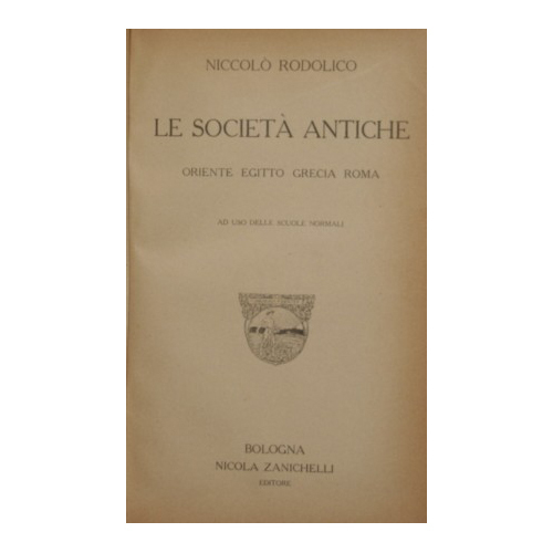 Le società antiche