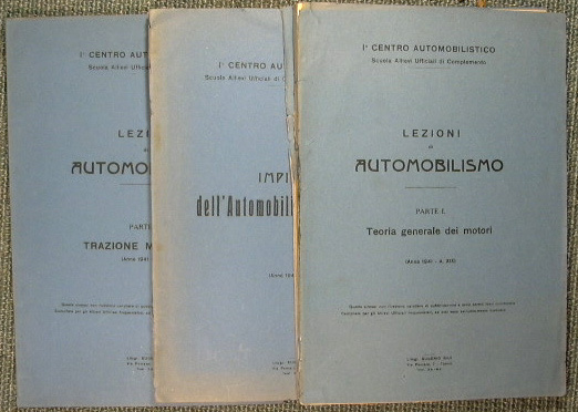 Impiego dell'automobilismo militare + Lezioni di automobilismo in 2 Voll.