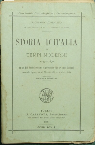 Storia d'Italia dei tempi moderni