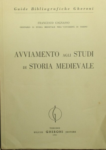 Avviamento agli studi di storia medievale