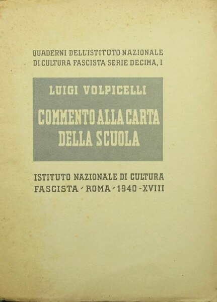 Commento alla Carta della scuola