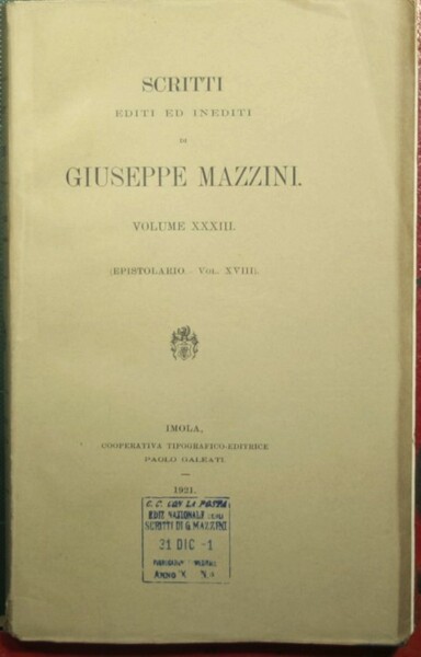 Epistolario - Vol. XVIII