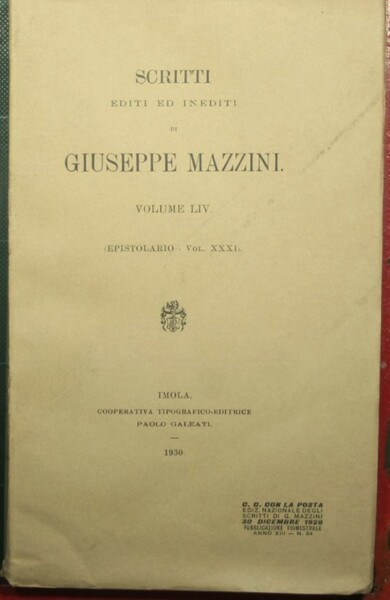 Epistolario - Vol. XXXI