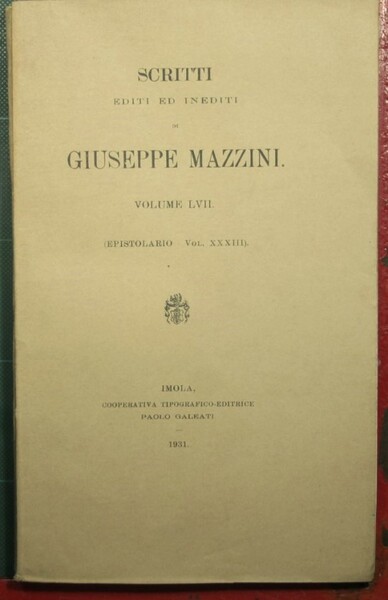 Epistolario - Vol. XXXIII