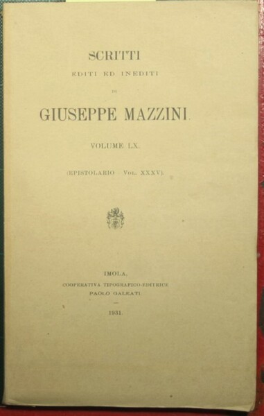 Epistolario - Vol. XXXV