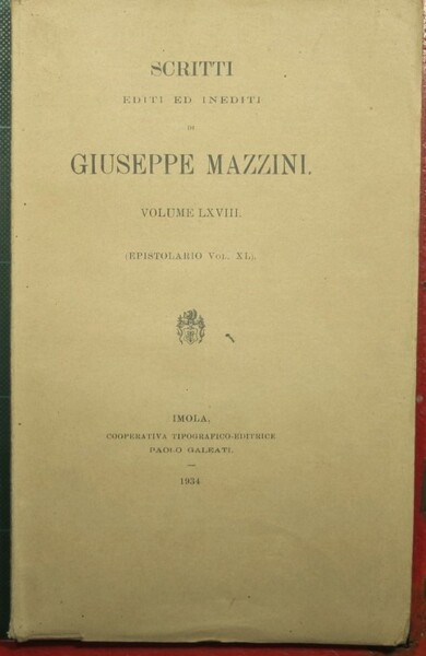 Epistolario - Vol. XL