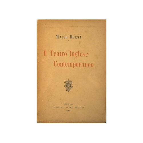 Il teatro inglese contemporaneo