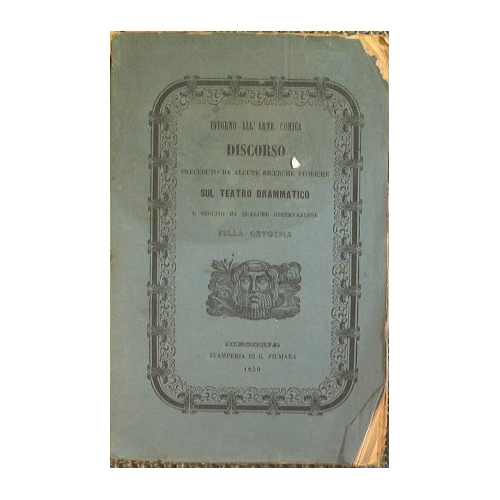 Intorno all'arte comica. Discorso