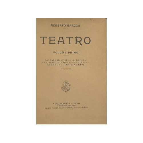 Teatro. Vol. I