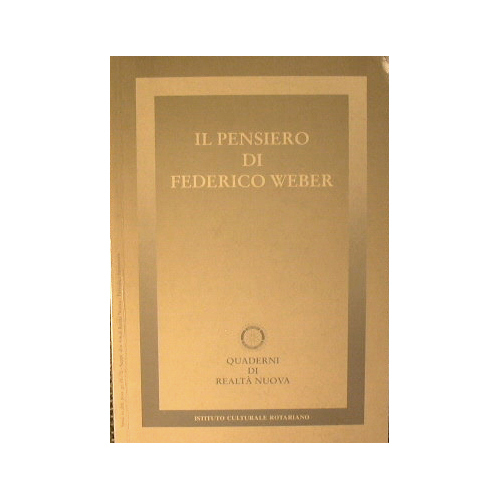 Il pensiero di Federico Weber