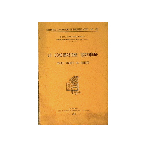 La concimazione razionale delle piante da frutto.