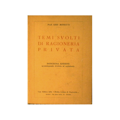 Temi svolti di ragioneria privata