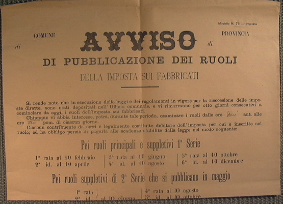 Bando comune di Carini - Avviso di pubblicazione dei ruoli …