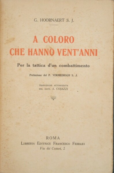 A coloro che hanno vent'anni