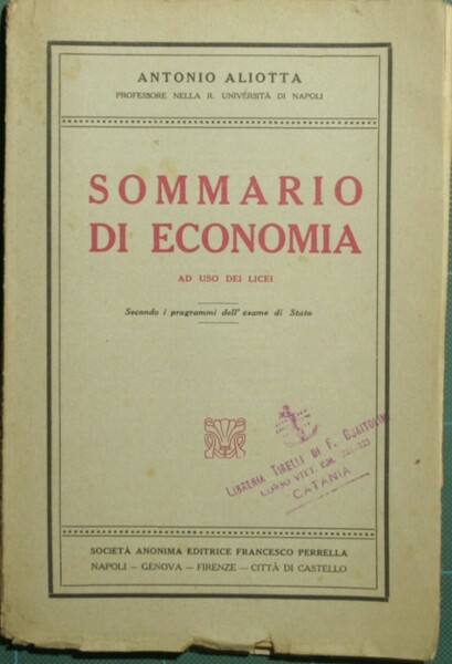 Sommario di economia