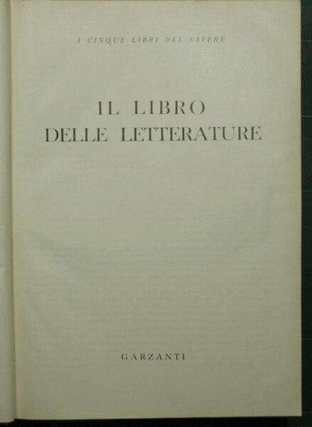 Il cinque libri del sapere