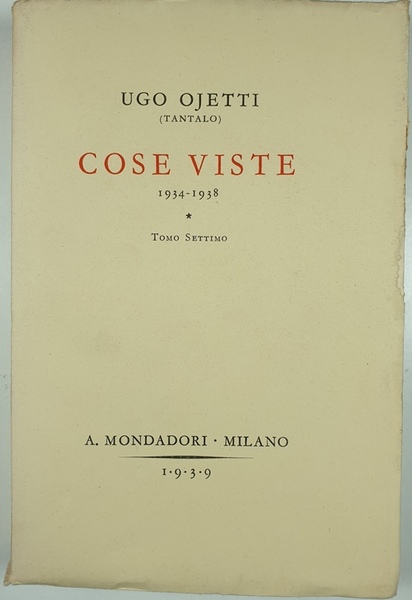 Cose viste. Vol. VII