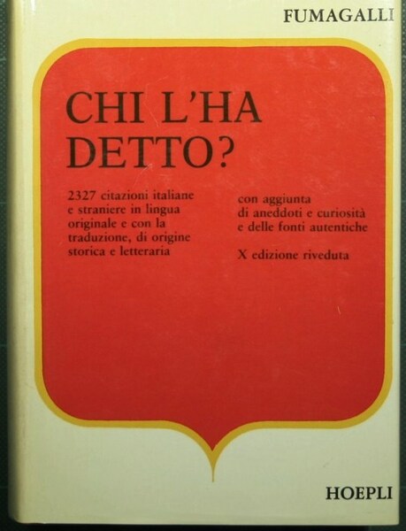 Chi l'ha detto?