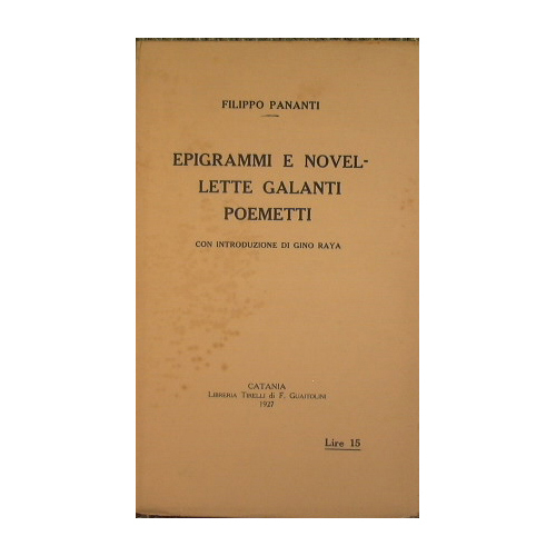 Epigrammi e novellette galanti - Poemetti