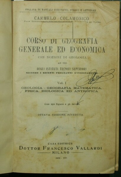 Corso di geografia generale ed economica