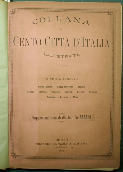 Collana delle cento città d'Italia illustrata