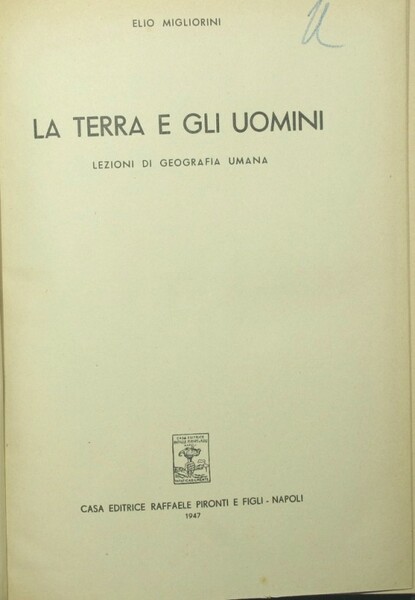 La Terra e gli uomini