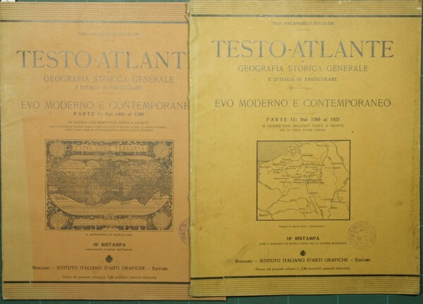 Testo Atlante di geografia storica generale e d'Italia in particolare …