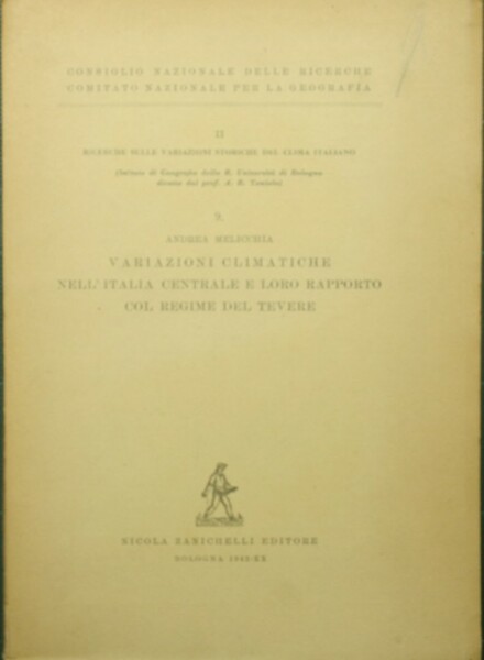 Variazioni climatiche nell'Italia centrale e loro rapporto col regime del …
